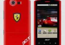 Acer випустила телефон у стилі Ferrari