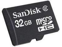 SanDisk випустив карту памяті microSDHC до 32 Гб