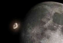 Представлена анімація “бомбардування” місяця астероїдами (відео)