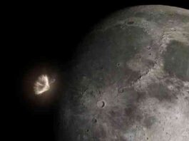 Представлена анімація “бомбардування” місяця астероїдами (відео)